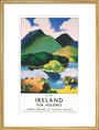 'Ireland for Holidays - Killarney', LMS poster, c 1930s. art print large gold Art Print - Science Museum Shop