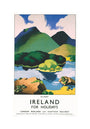 'Ireland for Holidays - Killarney', LMS poster, c 1930s. unstretched canvas medium none Art Print - Science Museum Shop