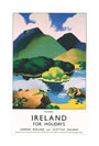 'Ireland for Holidays - Killarney', LMS poster, c 1930s. unstretched canvas large none Art Print - Science Museum Shop