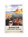 'Bangor, Northern Ireland', BR poster, 1955. art print large none Art Print - Science Museum Shop
