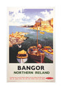 'Bangor, Northern Ireland', BR poster, 1955. unstretched canvas large none Art Print - Science Museum Shop