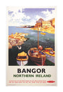'Bangor, Northern Ireland', BR poster, 1955. unstretched canvas extra large none Art Print - Science Museum Shop