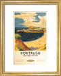 'Portrush', BR (LMR) poster, 1952. art print extra small gold Art Print - Science Museum Shop