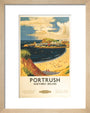 'Portrush', BR (LMR) poster, 1952. art print extra small natural Art Print - Science Museum Shop