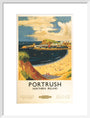 'Portrush', BR (LMR) poster, 1952. art print medium white Art Print - Science Museum Shop