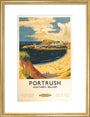 'Portrush', BR (LMR) poster, 1952. art print medium gold Art Print - Science Museum Shop