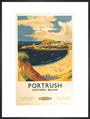 'Portrush', BR (LMR) poster, 1952. art print extra large black Art Print - Science Museum Shop