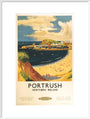 'Portrush', BR (LMR) poster, 1952. art print extra large white Art Print - Science Museum Shop