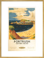 'Portrush', BR (LMR) poster, 1952. art print extra large gold Art Print - Science Museum Shop