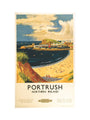 'Portrush', BR (LMR) poster, 1952. art print small none Art Print - Science Museum Shop