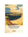 'Portrush', BR (LMR) poster, 1952. art print large none Art Print - Science Museum Shop