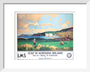 'Golf in Northern Ireland', LMS poster, c 1925. art print extra small white Art Print - Science Museum Shop