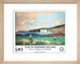 'Golf in Northern Ireland', LMS poster, c 1925. art print extra small natural Art Print - Science Museum Shop