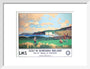 'Golf in Northern Ireland', LMS poster, c 1925. art print small white Art Print - Science Museum Shop