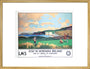 'Golf in Northern Ireland', LMS poster, c 1925. art print large gold Art Print - Science Museum Shop