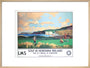 'Golf in Northern Ireland', LMS poster, c 1925. art print large natural Art Print - Science Museum Shop
