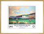 'Golf in Northern Ireland', LMS poster, c 1925. art print extra large gold Art Print - Science Museum Shop
