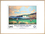 'Golf in Northern Ireland', LMS poster, c 1925. art print extra large natural Art Print - Science Museum Shop