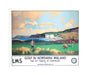 'Golf in Northern Ireland', LMS poster, c 1925. unstretched canvas medium none Art Print - Science Museum Shop