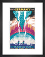 'Over to Germany from Harwich', LNER poster, 1923-1947. art print extra small black Art Print - Science Museum Shop
