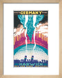 'Over to Germany from Harwich', LNER poster, 1923-1947. art print extra small natural Art Print - Science Museum Shop