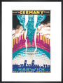 'Over to Germany from Harwich', LNER poster, 1923-1947. art print large black Art Print - Science Museum Shop