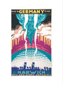 'Over to Germany from Harwich', LNER poster, 1923-1947. art print medium none Art Print - Science Museum Shop