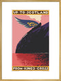 'Up to Scotland from King's Cross', LNER poster, 1923-1947. art print extra large gold Art Print - Science Museum Shop