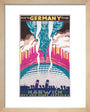 'Over to Germany from Harwich', LNER poster, 1923-1947. art print extra small natural Art Print - Science Museum Shop