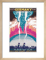 'Over to Germany from Harwich', LNER poster, 1923-1947. art print small natural Art Print - Science Museum Shop