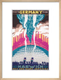 'Over to Germany from Harwich', LNER poster, 1923-1947. art print medium natural Art Print - Science Museum Shop