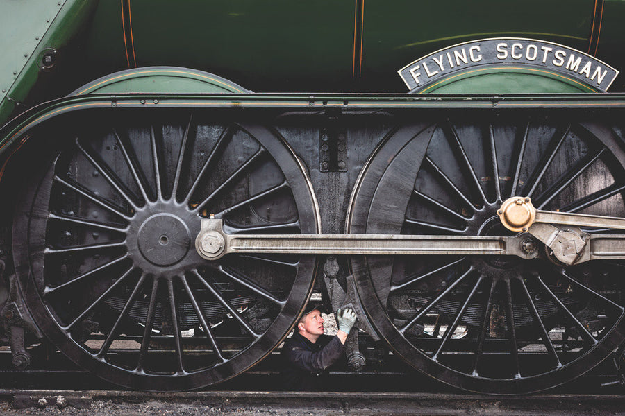 LNER 4-6-2 No. 60103 'Flying Scotsman' locomotive heading into overhaul. Art Print - Science Museum Shop