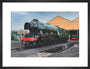 LNER 4-6-2 No. 60103 'Flying Scotsman' locomotive heading into overhaul. art print medium black Art Print - Science Museum Shop