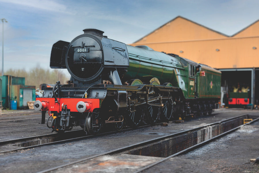 LNER 4-6-2 No. 60103 'Flying Scotsman' locomotive heading into overhaul. Art Print - Science Museum Shop