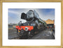 LNER 4-6-2 No. 60103 'Flying Scotsman' locomotive heading into overhaul. art print medium gold Art Print - Science Museum Shop