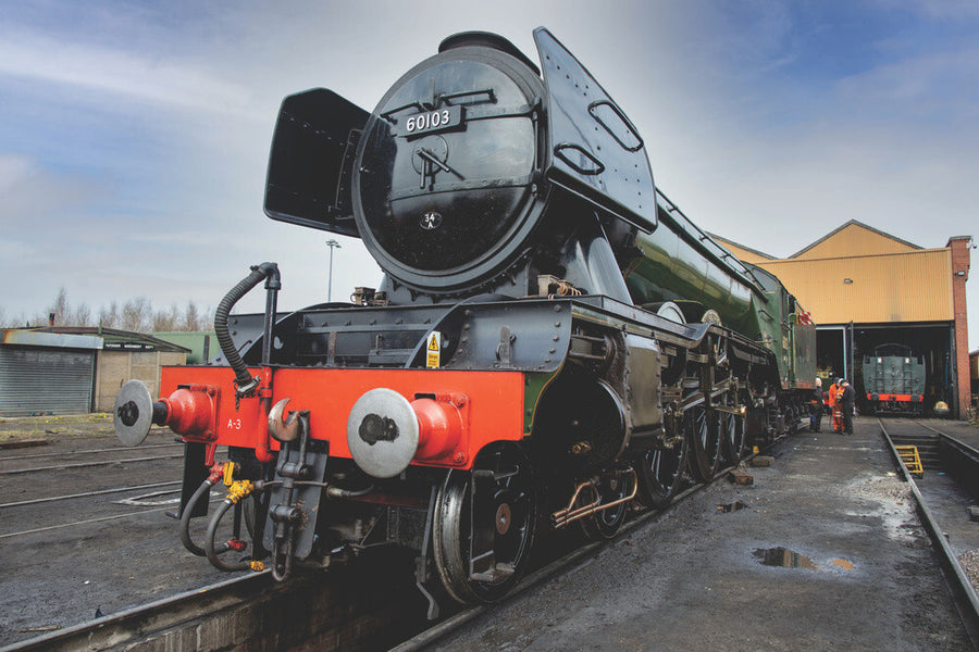 LNER 4-6-2 No. 60103 'Flying Scotsman' locomotive heading into overhaul. Art Print - Science Museum Shop