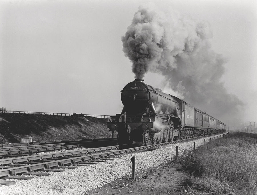4472 Flying Scotsman numbered BR 60103 near Copley Hill Leeds in the late 1940's Art Print - Science Museum Shop
