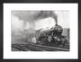 Flying Scotsman leaves Kings Cross, May 1968 art print small black Art Print - Science Museum Shop