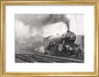 Flying Scotsman leaves Kings Cross, May 1968 art print small gold Art Print - Science Museum Shop