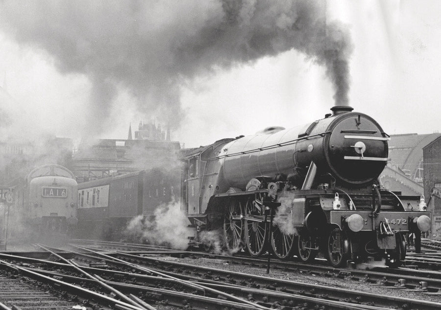 Flying Scotsman leaves Kings Cross, May 1968 Art Print - Science Museum Shop