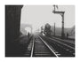 LNER 4472, Flying Scotsman by LNWR(?) overbridge, Sandy, circa 1933. unstretched canvas extra large none Art Print - Science Museum Shop