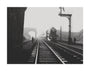 LNER 4472, Flying Scotsman by LNWR(?) overbridge, Sandy, circa 1933. unstretched canvas large none Art Print - Science Museum Shop