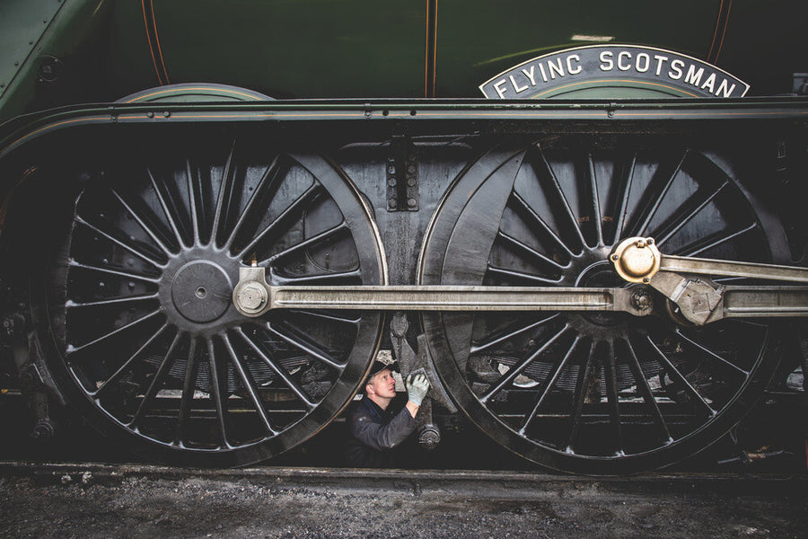 LNER 4-6-2 No. 60103 'Flying Scotsman' locomotive heading into overhaul. Art Print - Science Museum Shop