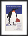 'A notice for all non-penguins', BR poster, 1995 art print small black Art Print - Science Museum Shop