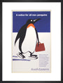 'A notice for all non-penguins', BR poster, 1995 art print medium black Art Print - Science Museum Shop
