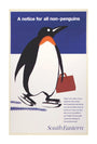 'A notice for all non-penguins', BR poster, 1995 unstretched canvas extra large none Art Print - Science Museum Shop
