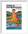 'Visitez la Grande Bretagne par le Train', BR poster, 1966 art print extra small white Art Print - Science Museum Shop