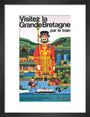 'Visitez la Grande Bretagne par le Train', BR poster, 1966 art print small black Art Print - Science Museum Shop