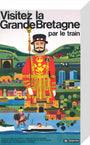 'Visitez la Grande Bretagne par le Train', BR poster, 1966 stretched canvas small none Art Print - Science Museum Shop