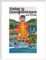 'Visitez la Grande Bretagne par le Train', BR poster, 1966 art print large white Art Print - Science Museum Shop